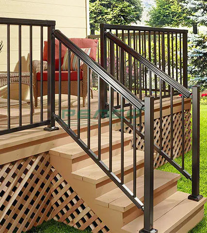 galvanized fence railing