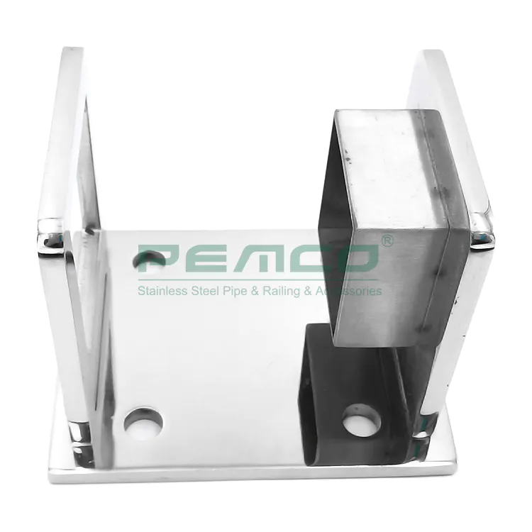 PJ-B013-F2 Square Stainless Steel Railing Side Mounted Base