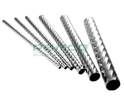 PJ-ET001 Factory Suppliers  Customized Welded Decorative Pipe Stainless Steel Twisted Tube