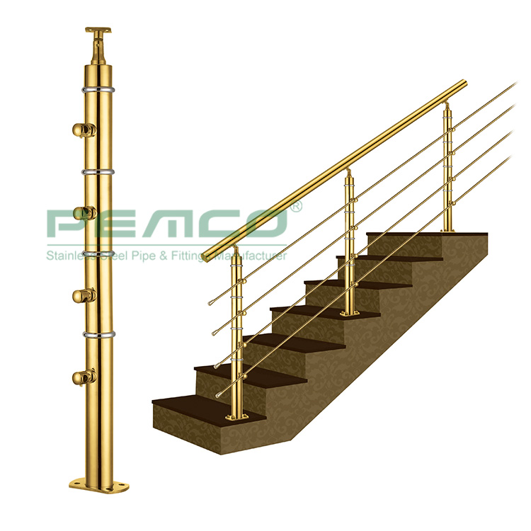 PEMCO Stainless Steel tube railing Suppliers for stair-2