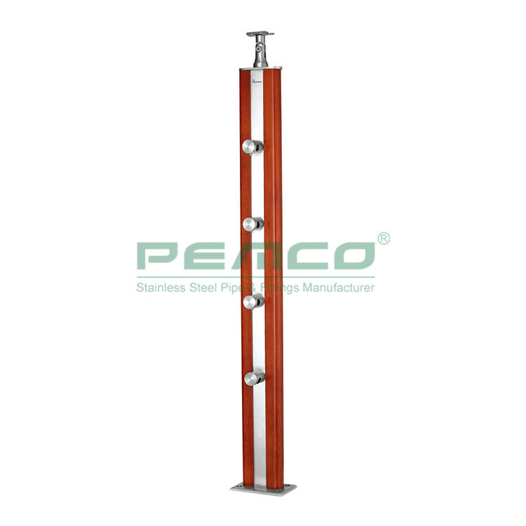 PJ-A173 Modern Design Stainless Steel tube Railing Pipe Balustrade Post Price
