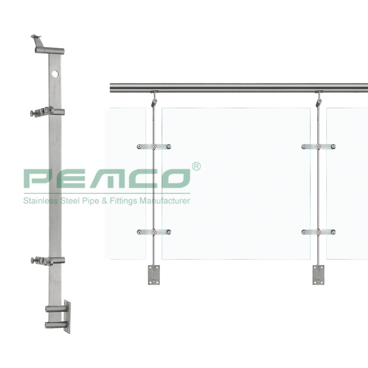 PEMCO Stainless Steel strong glass railing company for handrails-2