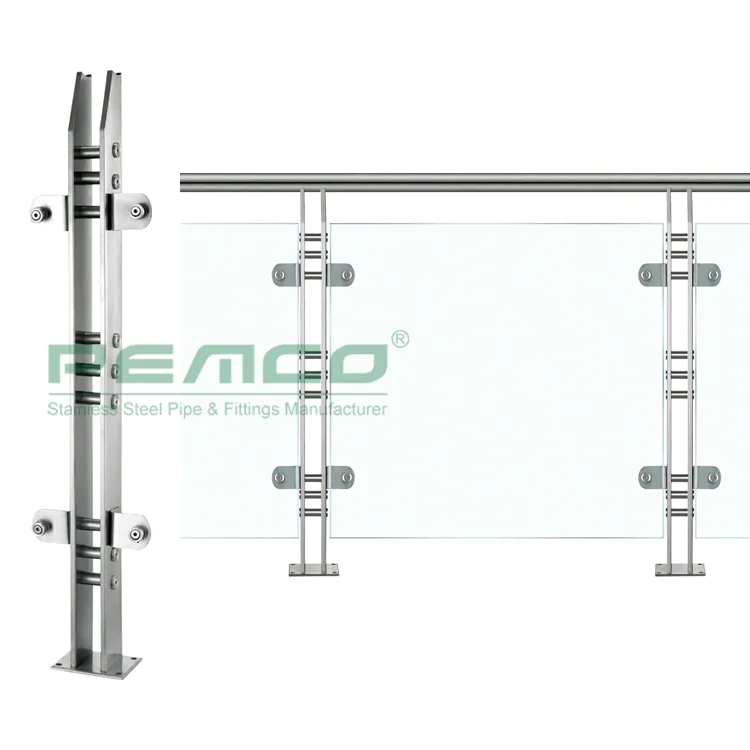 PJ-A320 New Design Stainless Steel Glass Balcony Raiing Balustrade