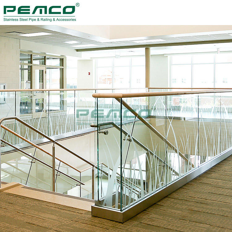 PJ-A601 Exterior Veranda Glass Balustrade Balcony Aluminum Base Shoe Glass Railing