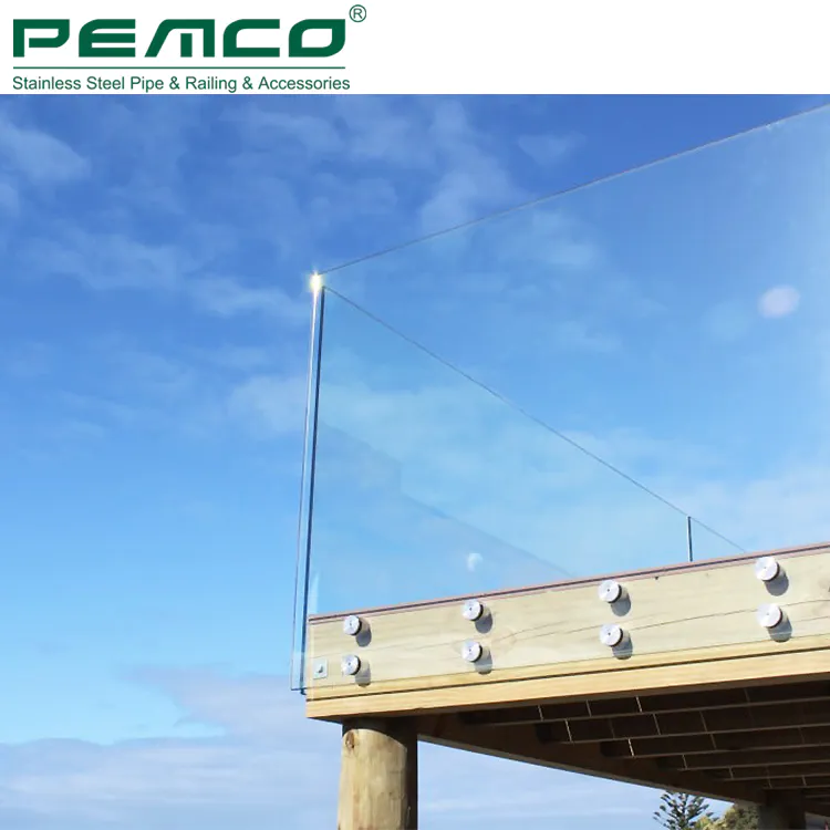 PJ-B649 Customized Glass Clamp Balustrade stainless Steel Glass Standoff Railing