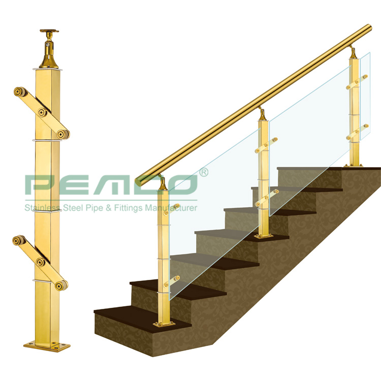 PEMCO Stainless Steel glass balcony railing company for handrails-2