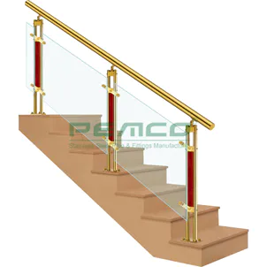 PJ-A154 Modern Design Stainless Steel Glass Fence Stair Railing Systems
