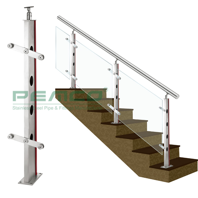 PEMCO Stainless Steel glass railing system company for handrails-2