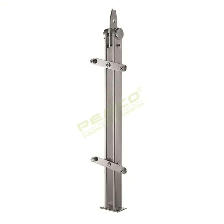 PJ-A272  New 316 Stainless Steel Balustrade Post Glass Balcony Railing Cost