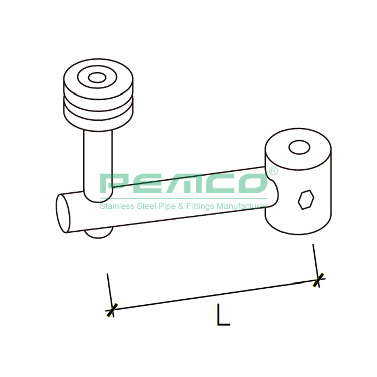 PEMCO Stainless Steel High-quality glass balustrade clamps manufacturers for staircase-1