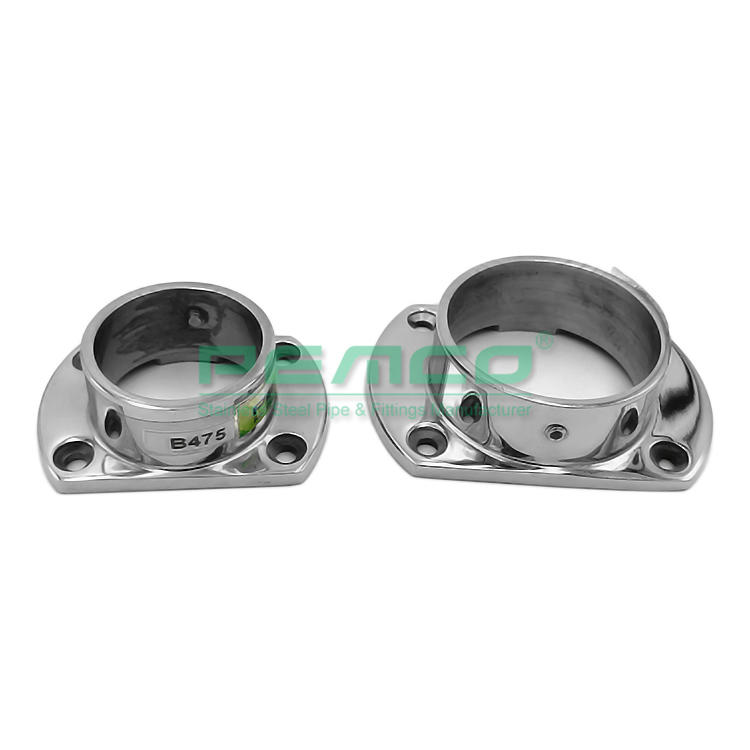 PJ-B475 outdoor ss inox 304 / 316 handrail Flange Without Cover