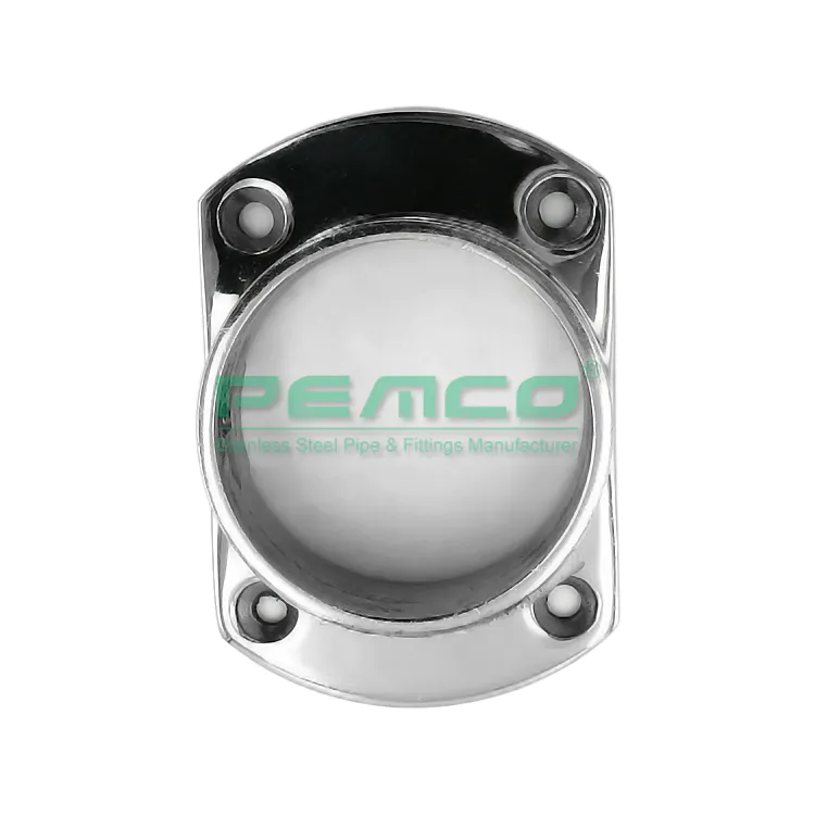 PJ-B475 outdoor ss inox 304 / 316 handrail Flange Without Cover