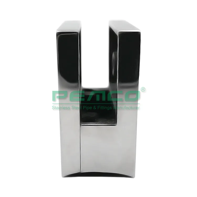 PJ-B503 Casting Square Type Stainless Steel Glass Holder Clamp Price