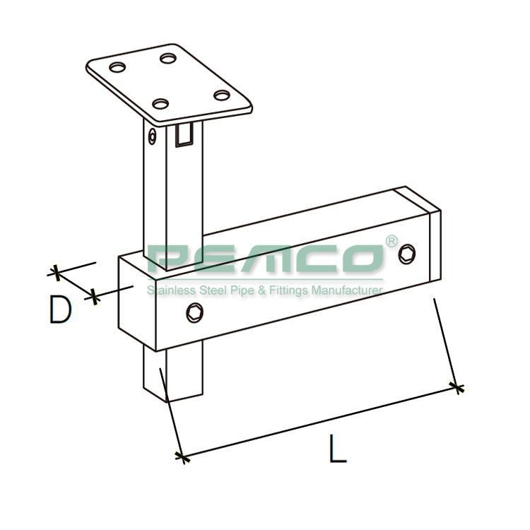 PEMCO Stainless Steel reliable balustrade wall bracket company for balcony-1