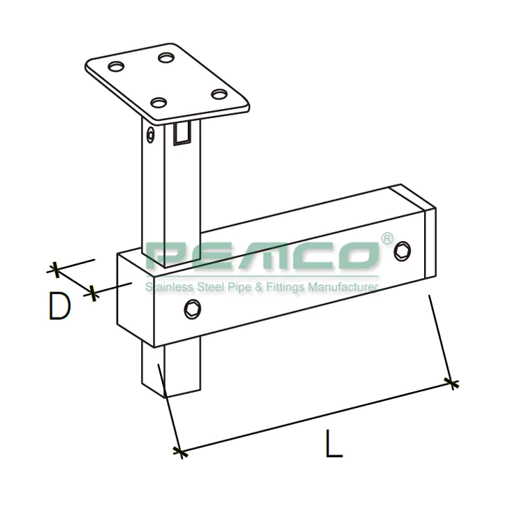 PJ-B530F Stainless Steel Wall To Pipe Holder Accessories