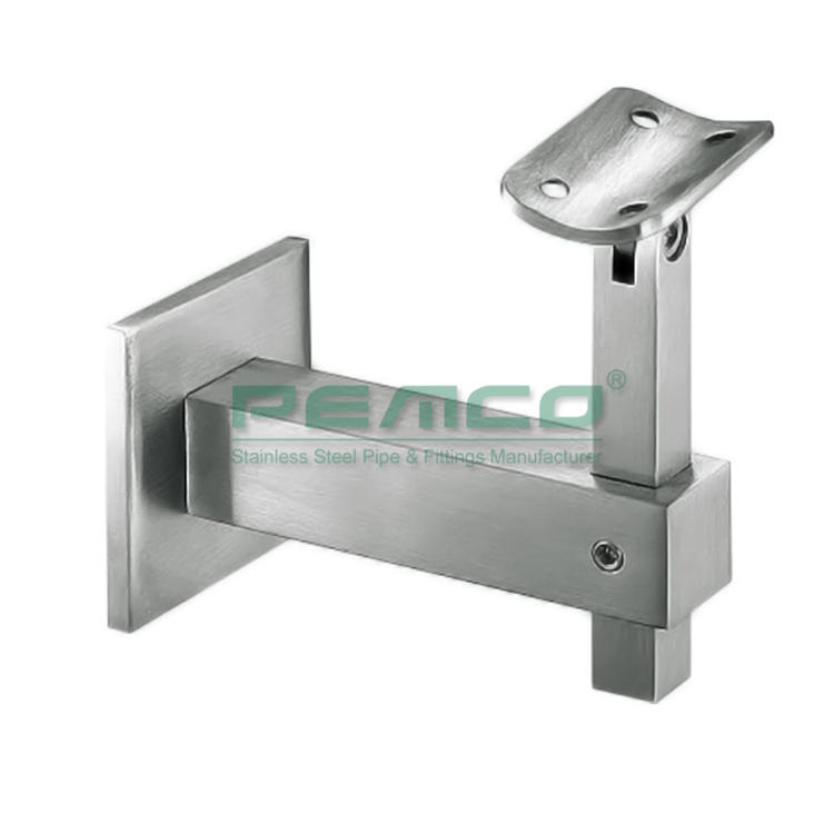 PJ-B531F Staircase Square Stainless Steel Handrail Brackets Fitting