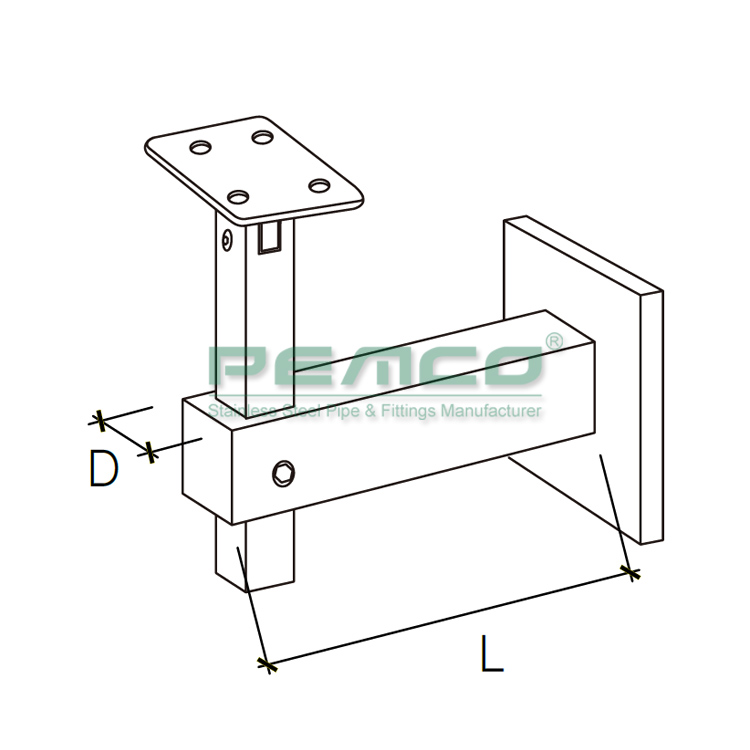 strong handrail mounting bracket Supply for corridor-1