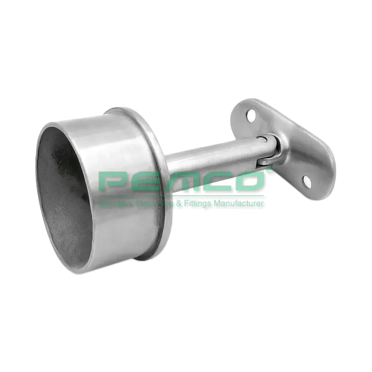 PJ-B075-2 Fixed Stainless Steel Handrail Support Top Bracket Fitting Factory