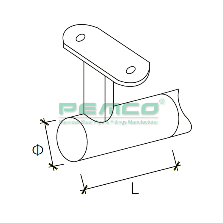 PJ-B407 China 304 316 Stainless Steel Post Handrail Bracket