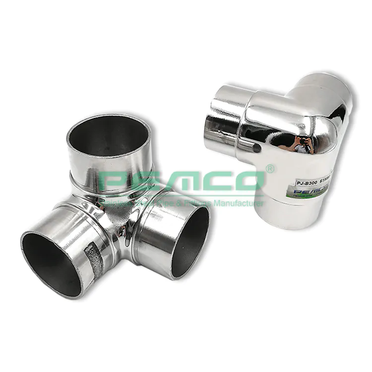 PJ-B300-1 China Supplier Stainless Steel 3 Way Pipe Connector Fittings