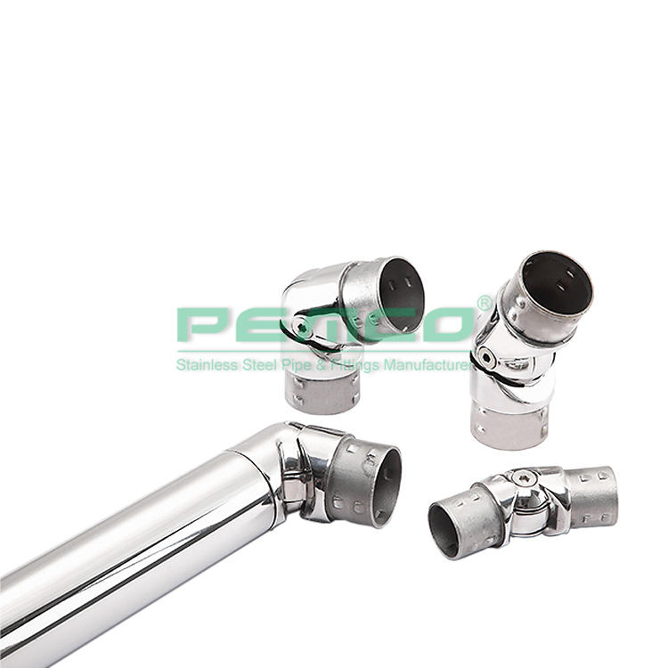 PJ-B303 Round Tube Elbow Adjustable Handrail Connector Accessories