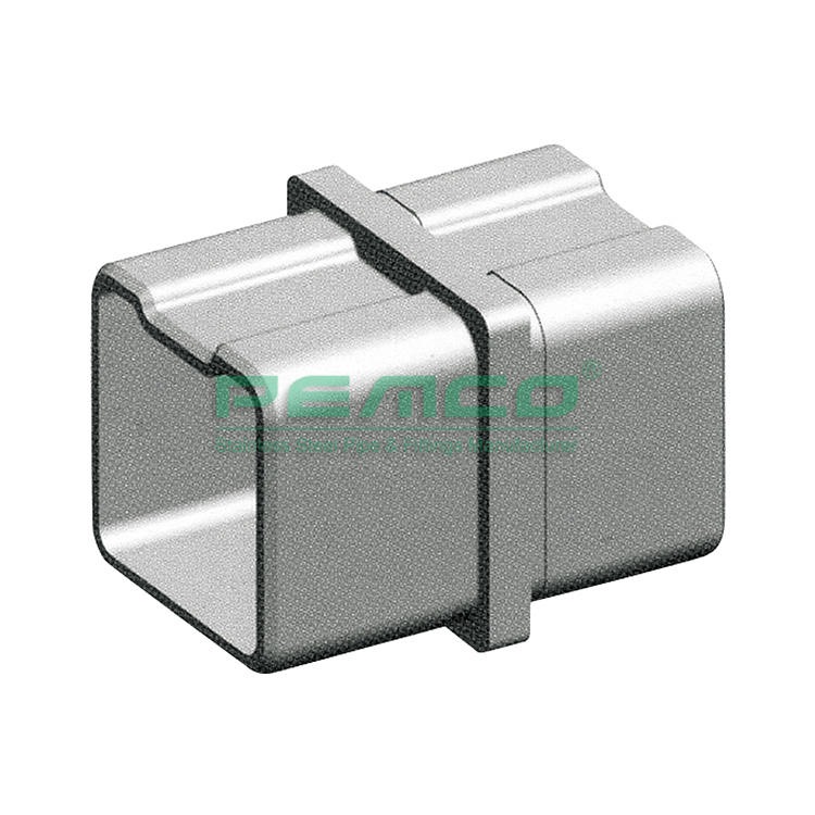 PJ-B461 Stainless Steel Pipe Joint Sqaure Tube Connector Fittings