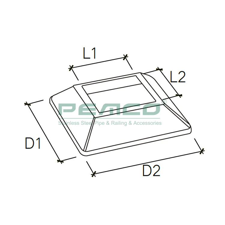 PJ-B572F Stainless Steel Railing Base Plate Cover Factory