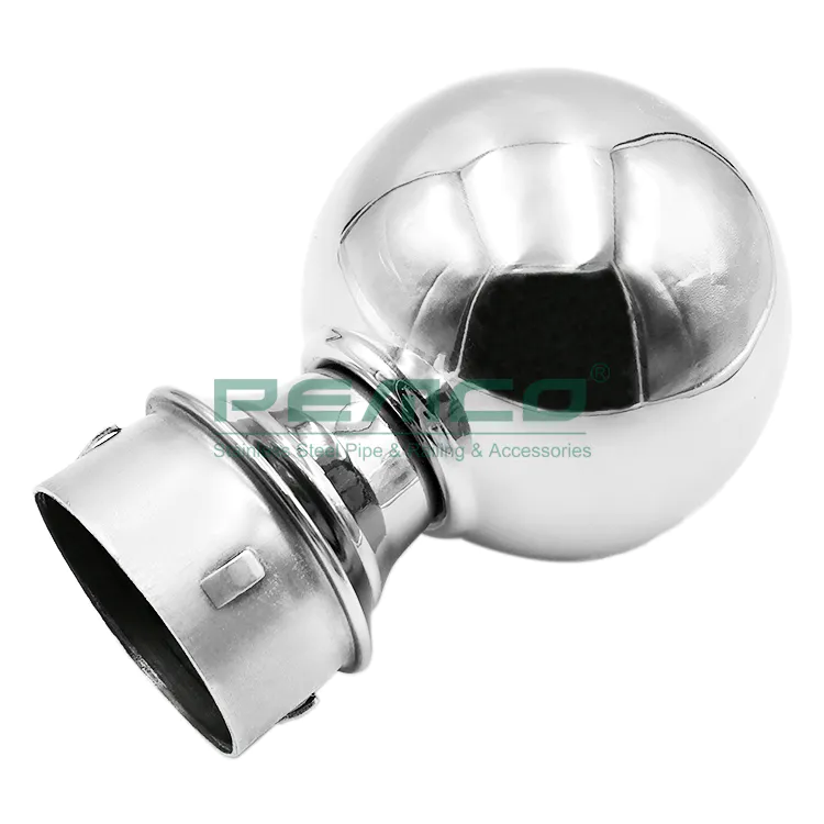 PJ-296-3 China Supplier Handrail Ball Top Stainless Steel Railing Ball Base