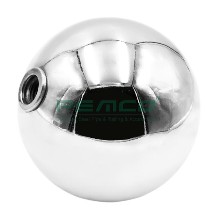 PJ- C089 Handrail Ball With Screw Stair Railing Ball With Thread Fittings