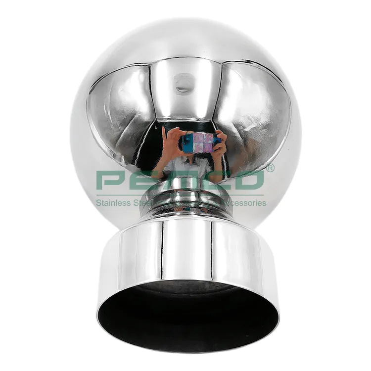 PJ-C102 China Supplier Railing Ball Base Fittings Inox Handrail Ball Top