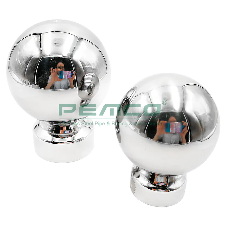 PJ-C102 China Supplier Railing Ball Base Fittings Inox Handrail Ball Top
