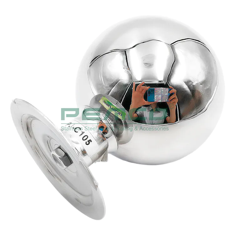PJ-C105 Stainless Steel Decorative Punching Handrail  Ball Top