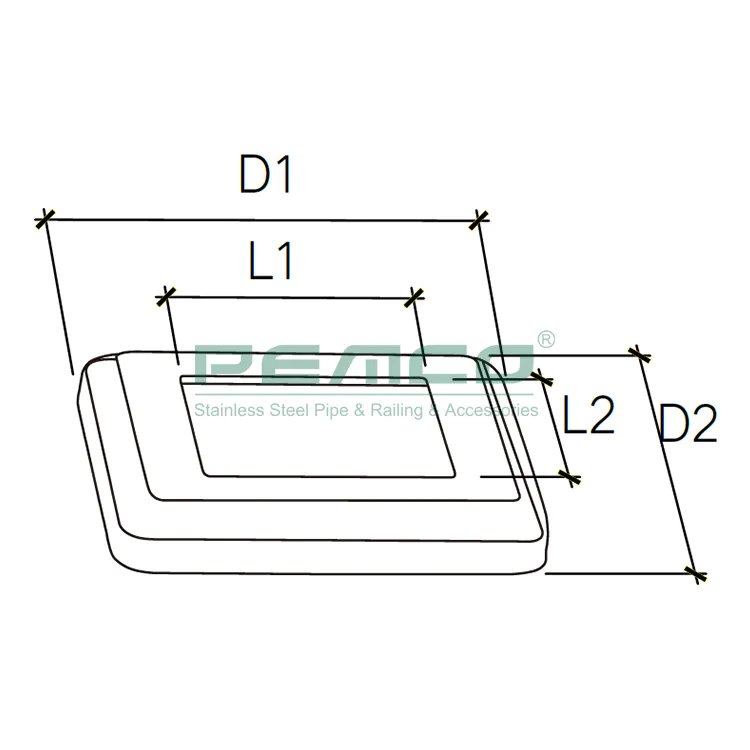 PJ-C126 Stainless Steel Railing Base Plate Cover System
