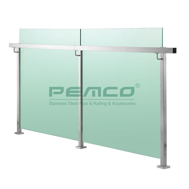 PEMCO Stainless Steel Custom veranda glass railing Supply for deck railings-1
