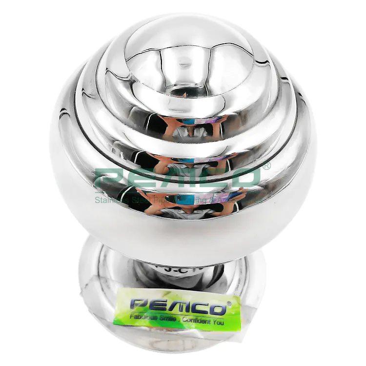 PJ-C106 Wholesale Stainless Steel Punching Balustrade Ball Top