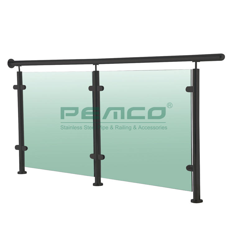 PJ-A337 Balcony Glass Balustrade Terrace Stainless Steel Glass Clamp Railing