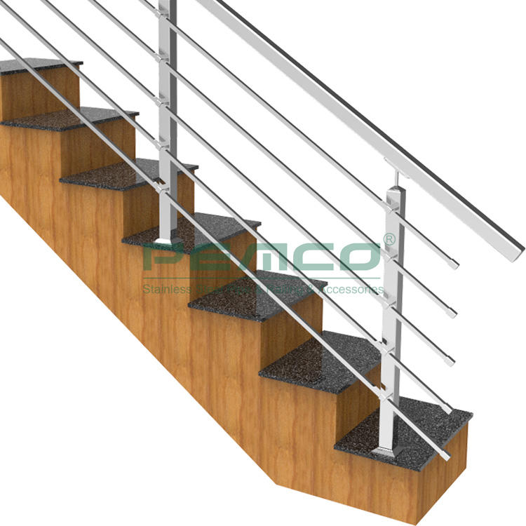 PJ-A554 Square Stainless Steel Tube Pipe Railing Balustrade