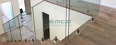 Stair Glass Spigot Railing