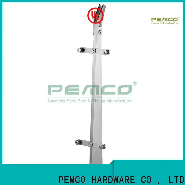 PEMCO Stainless Steel durable frameless glass railing manufacturers for handrails
