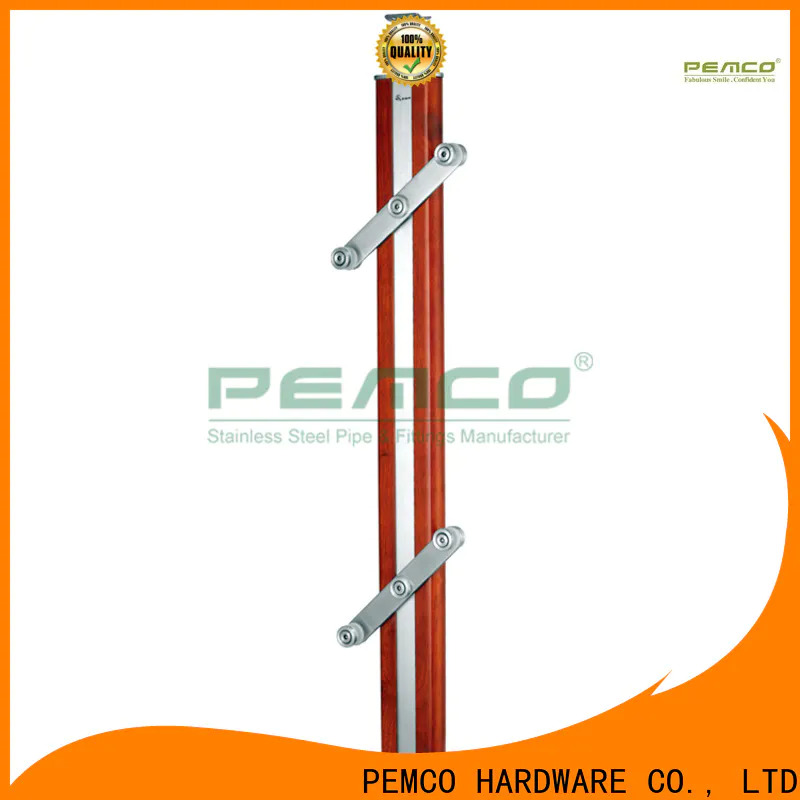 PEMCO Stainless Steel stable frameless glass railing company for deck railings