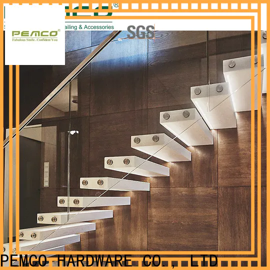 PEMCO Stainless Steel frameless glass railing Suppliers for furniture