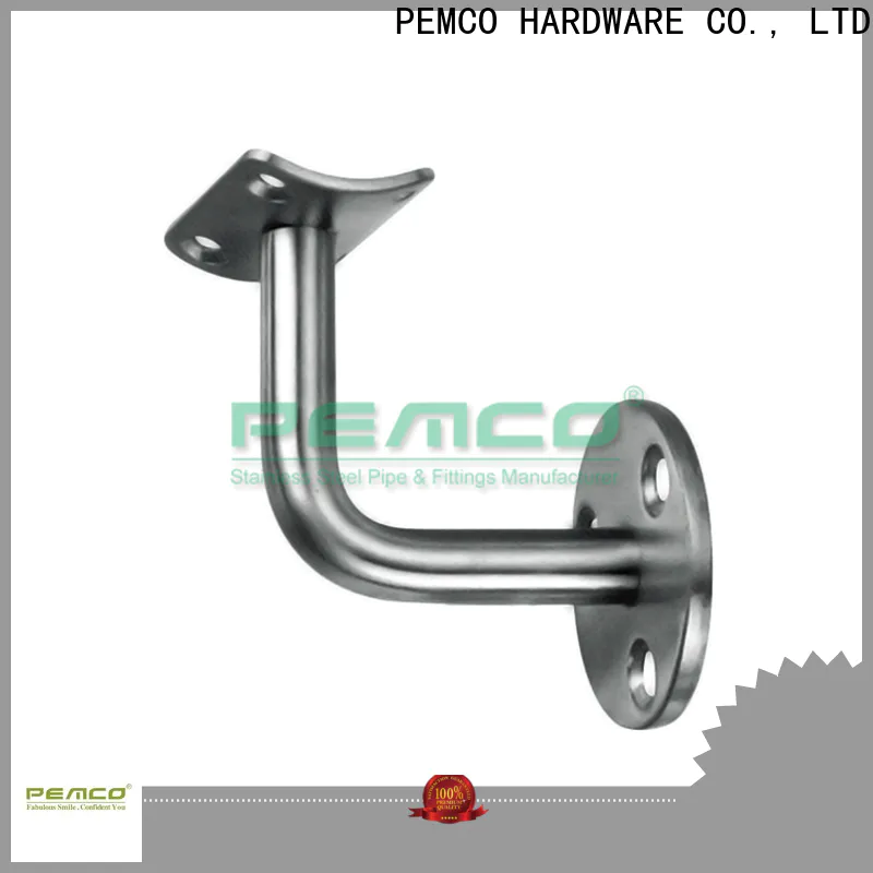 PEMCO Stainless Steel handrail wall bracket manufacturers for stair