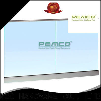 PEMCO Stainless Steel Latest Frameless Glass Railing System manufacturers for handrail