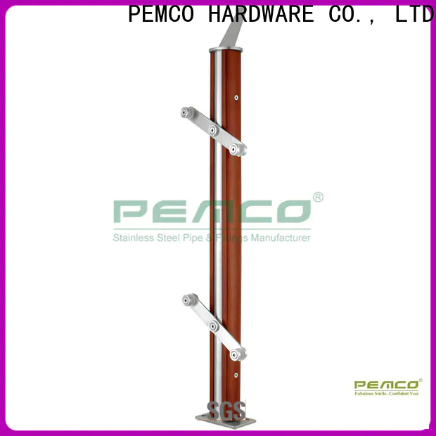 PEMCO Stainless Steel glass railing system factory for handrails