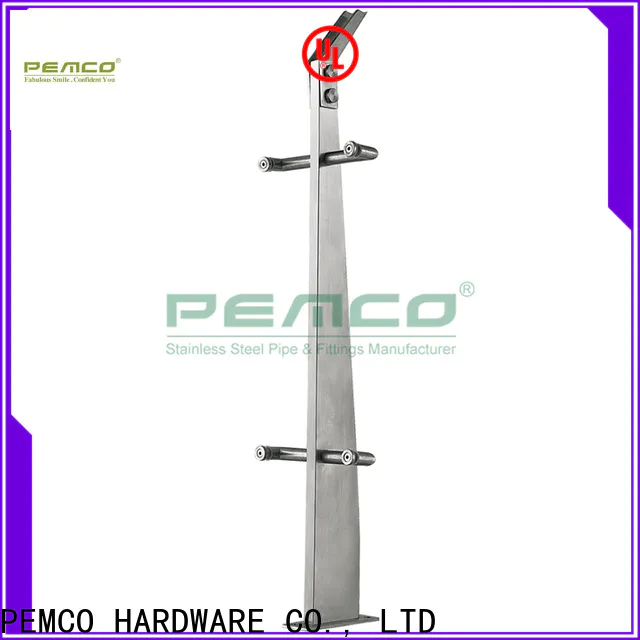 PEMCO Stainless Steel glass balustrade system for business for handrails