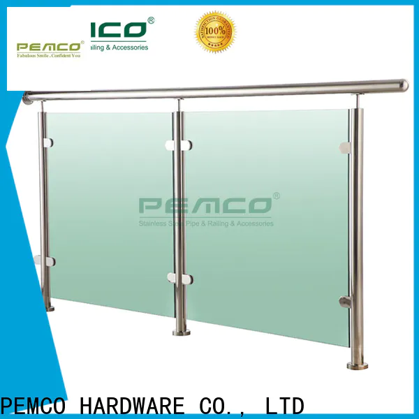 PEMCO Stainless Steel glass railing manufacturers for handrails