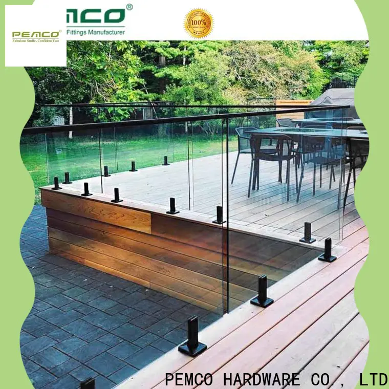 PEMCO Stainless Steel frameless glass railing manufacturers for balcony railings