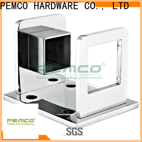 PEMCO Stainless Steel glass railing brackets manufacturers for staircase
