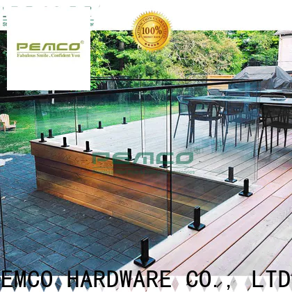 PEMCO Stainless Steel stable glass stair railing systems manufacturers for furniture