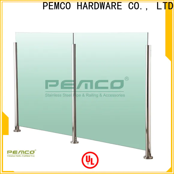 PEMCO Stainless Steel Best glass deck railing manufacturers for handrails